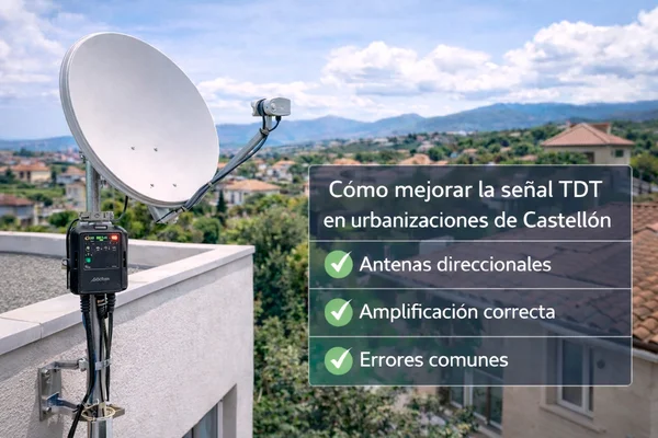 Parabólica en urbanización de Castellón